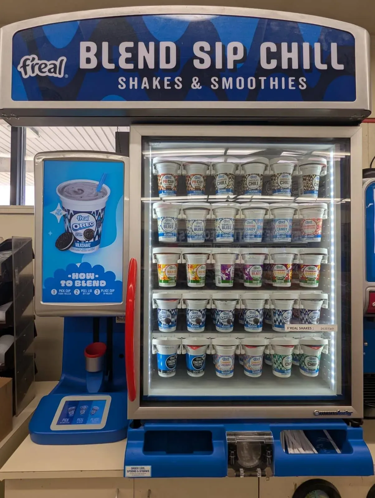 F'real shakes and smoothies freezer